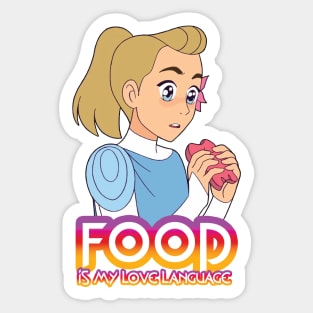 Food is my Love Language Sticker